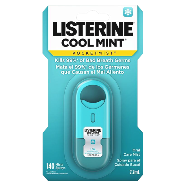 Listerine Pocketmist Oral Care Fresh Breath Spray - Cool Mint - 7.7ml